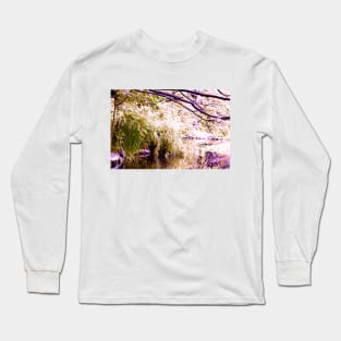 Kaleidoscope Green Water Frequency Long Sleeve T-Shirt